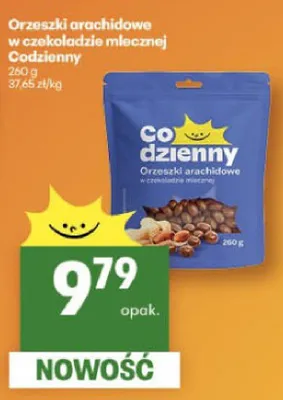 Orzechy arachidowe w czekoladzie mlecznej promocja w Delikatesy Centrum