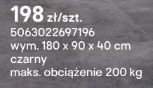 Regał metalowy czarny promocja w Castorama