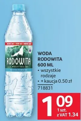 Woda Rodowita 600 ml promocja w Selgros