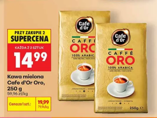Kawa mielona Cafe d'Or Oro promocja w Biedronka