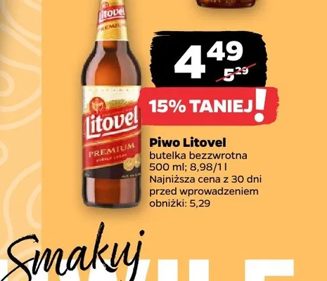Piwo Litovel promocja w Netto