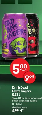 Drink Dead Man's Fingers Passion Lemonade promocja w Żabka