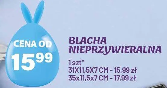 Blacha nieprzywieralna 35x11.5x7cm promocja w Arhelan