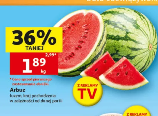 Arbuz luzem promocja w Auchan