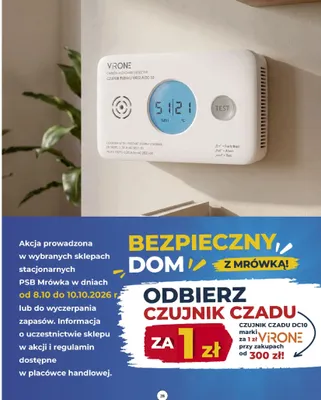 Czujnik czadu DC10 Virone promocja w PSB Mrówka