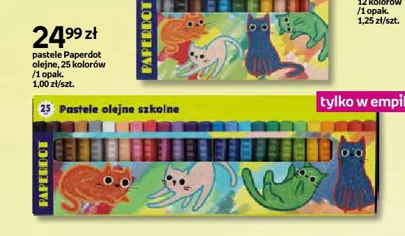 Pastele olejne Paperdot promocja w Empik