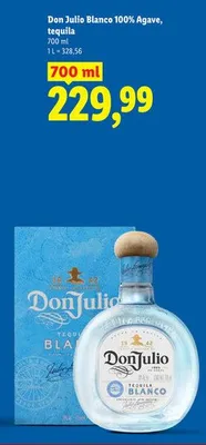 Tequila Don Julio Blanco 100% Agave promocja w Lidl