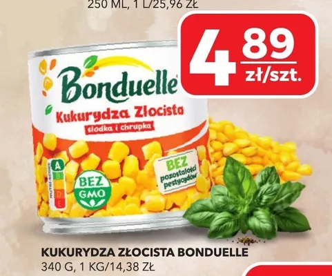 Kukurydza Złocista słodka i chrupka Bonduelle promocja w Top Market