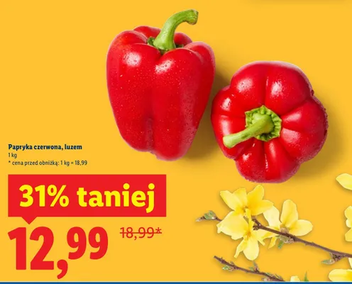 Papryka czerwona polska promocja w Lidl