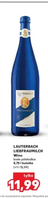 Wino białe półsłodkie Lauterbach Liebfraumilch promocja w Kaufland