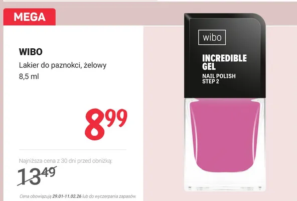 Lakier do paznokci, żelowy promocja w Rossmann