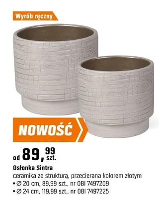 Osłonka Sintra promocja w OBI