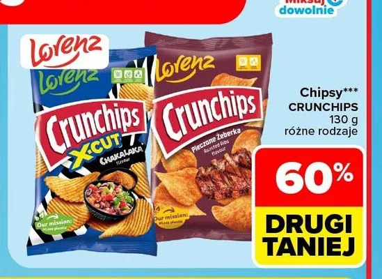 Chipsy Lorenz Crunchips X-Cut Chakalaka promocja w Carrefour Market