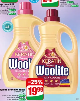Płyn do prania Woolite Keratin Therapy Delicates promocja w Dino