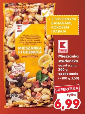 Mieszanka studencka egzotyczna K-Classic promocja w Kaufland