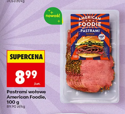 Pastrami wołowe American Foodie promocja w Biedronka