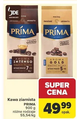 Kawa ziarnista Prima promocja w Carrefour