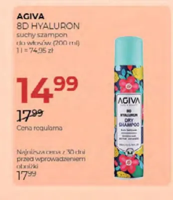Suchy szampon do włosów Agiva 8D Hyaluron promocja w Drogerie Jawa