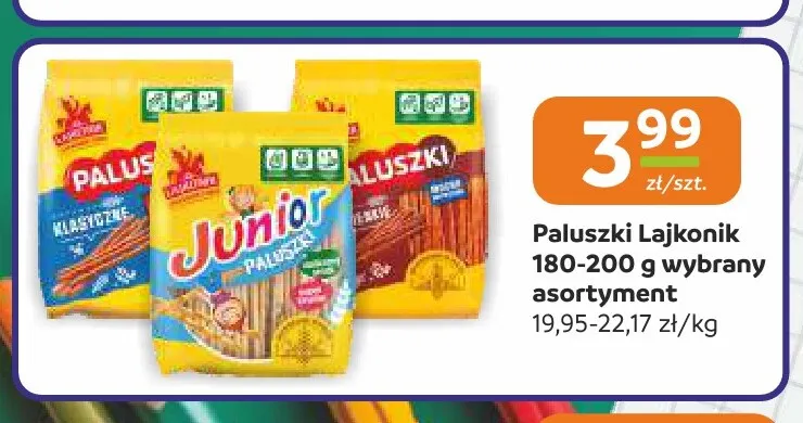 Paluszki Lajkonik promocja w Gama