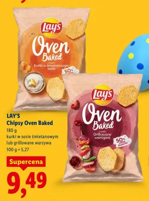 Chipsy Oven Baked kurki w sosie śmietanowym lub grillowane warzywa promocja w Lidl