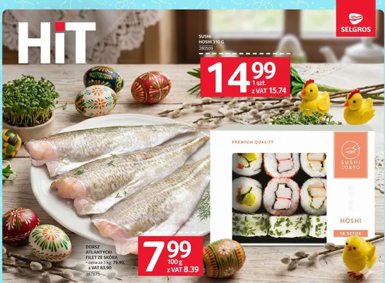 Dorsz atlantycki filet ze skórą promocja w Selgros