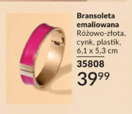 Bransoleta emaliowana promocja w AVON