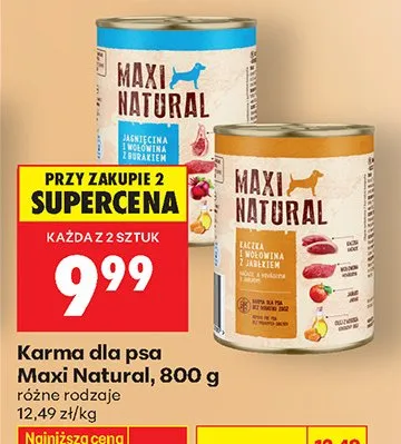 Karma dla psa różne rodzaje promocja w Biedronka