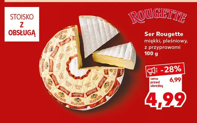 Ser Rougette miękki pleśniowy z przyprawami promocja w Kaufland