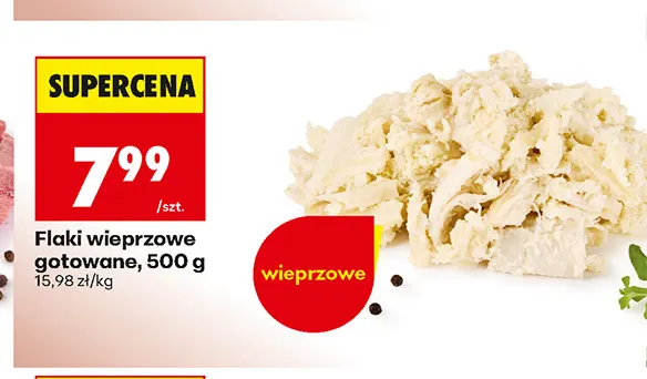 Flaki wieprzowe gotowane promocja w Biedronka