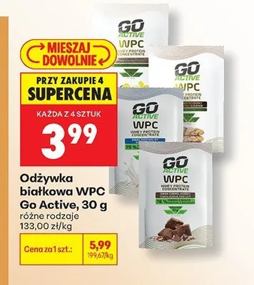 Odżywka białkowa WPC Go Active o smaku kokosowym promocja w Biedronka