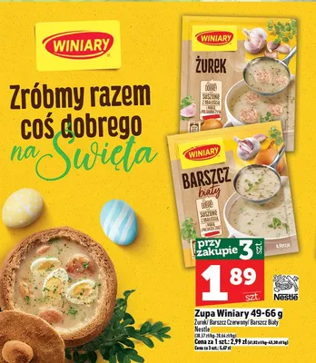 Zupa Winiary barszcz biały promocja w TOPAZ