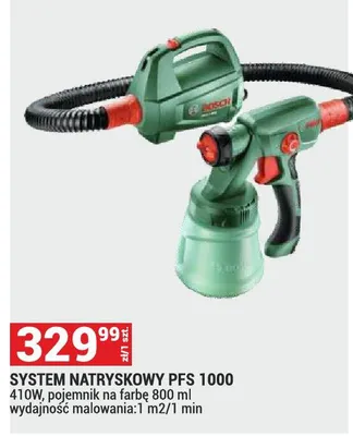 System natryskowy Bosch PFS 1000 410W promocja w Merkury Market
