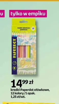 Kredki ołówkowe pastelowe Paperdot promocja w Empik