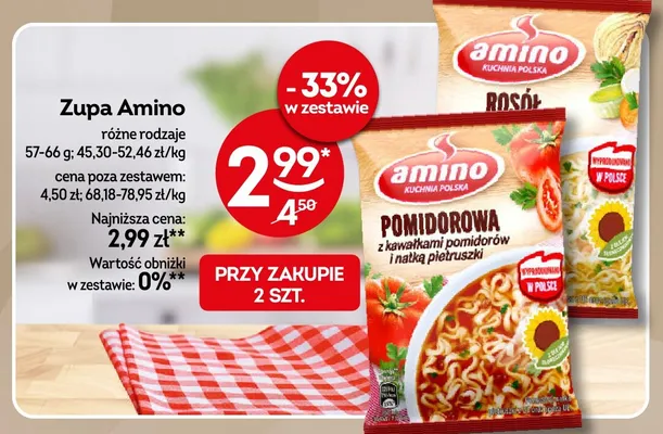 Zupa Amino Rosół promocja w Żabka