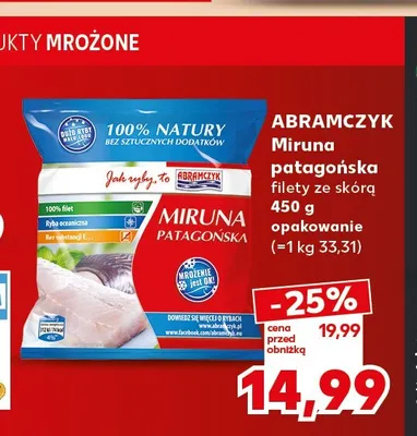 Miruna patagońska filety ze skórą Abramczyk promocja w Kaufland