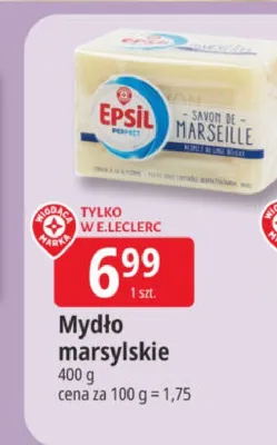 Mydło marsylskie Epsil promocja w Leclerc