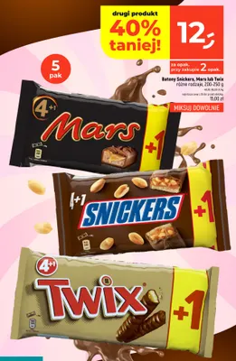 Batony Snickers 5-pak promocja w Dealz