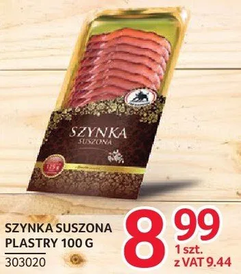 Szynka suszona plastry ZMB Białystok 100g promocja w Selgros