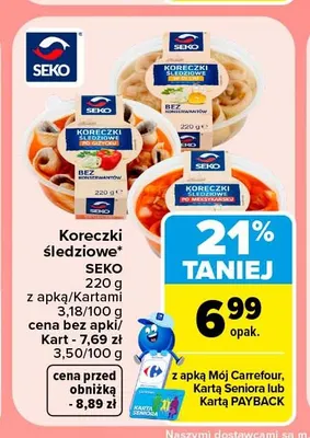 Koreczki śledziowe po meksykańsku Seko promocja w Carrefour