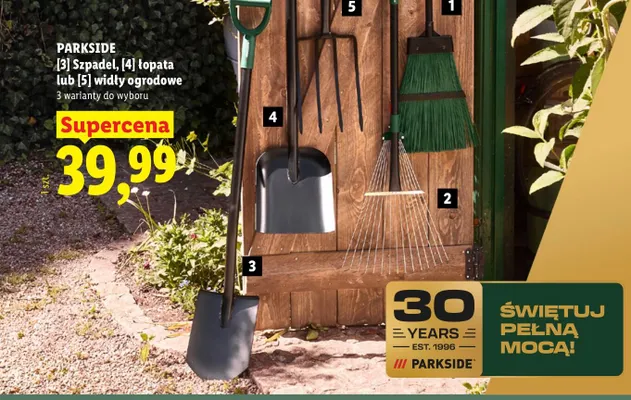 Widły ogrodowe Parkside promocja w Lidl