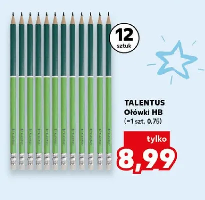 Ołówki HB Talentus 12-pak promocja w Kaufland