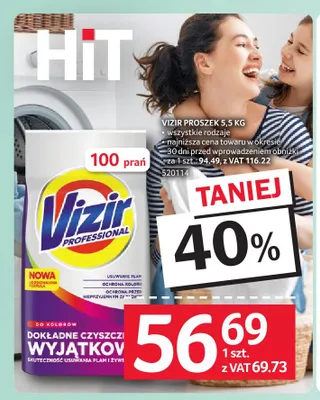 Proszek do prania Vizir Professional promocja w Selgros