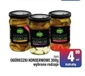 Ogóreczki konserwowe Smak promocja w Tomi Markt