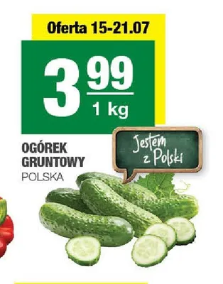Ogórek gruntowy polski promocja w SPAR