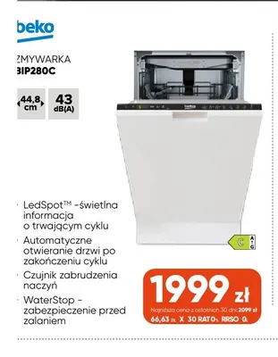 Zmywarka BIP280C Beko promocja w Max Elektro