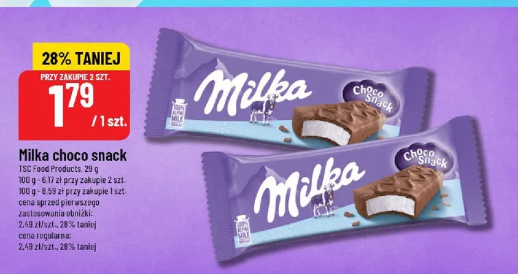 Milka choco snack promocja w POLOmarket