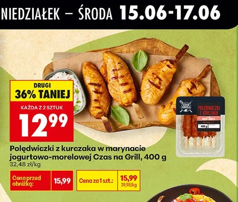 Polędwiczki z kurczaka w marynacie jogurtowo-morelowej Czas na Grill promocja w Biedronka