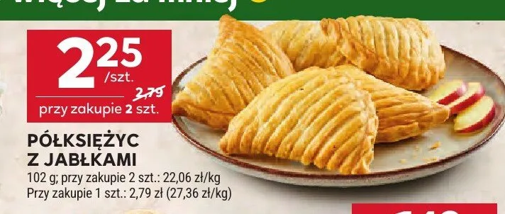 Półksiężyc z jabłkami promocja w Stokrotka