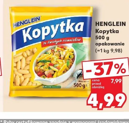 Kopytka HENGLEIN promocja w Kaufland