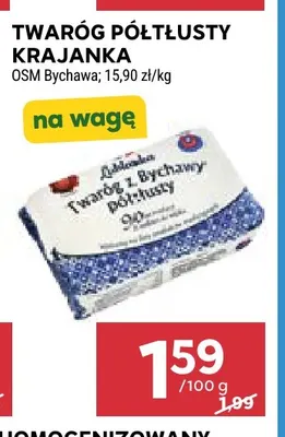 Twaróg półtłusty krajanka OSM Bychawa promocja w Stokrotka